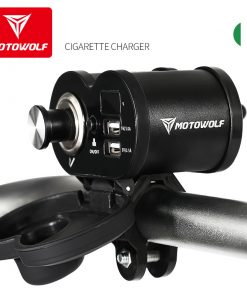 Bộ sạc điện thoại gắn xe máy có báo voltage Motowolf