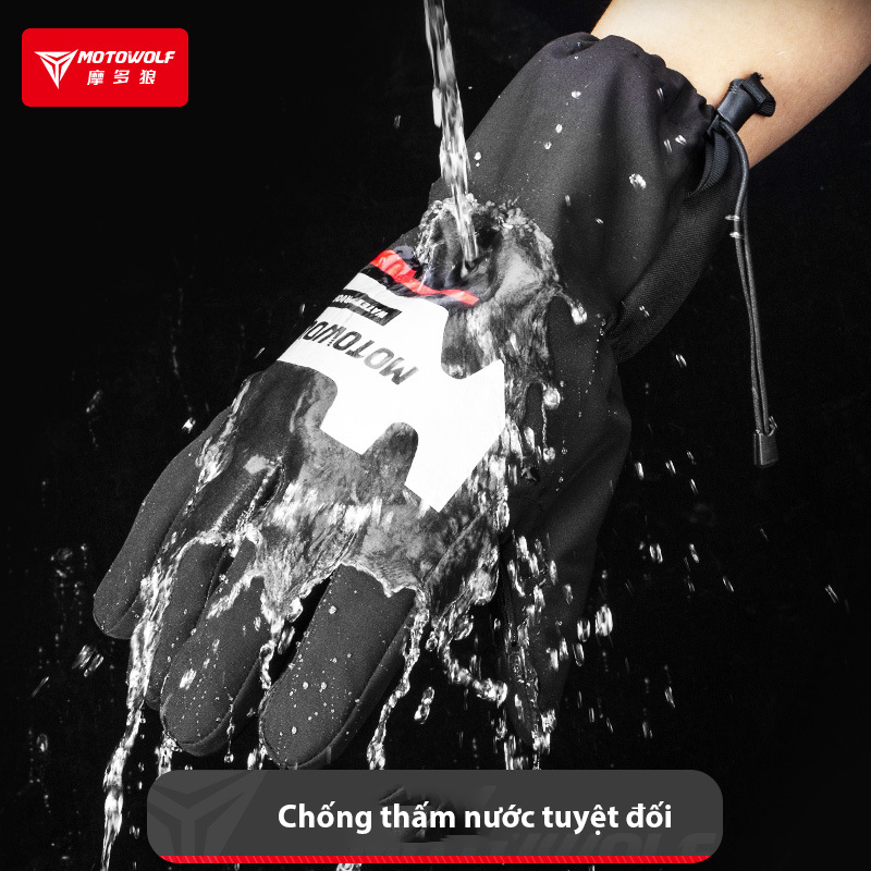 Bao tay chống mưa Motowolf chính hãng - Ảnh 4