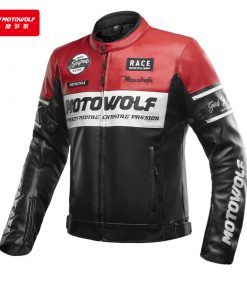 Áo da bảo hộ đi xe máy Motowolf JM1 phong cách cổ điển