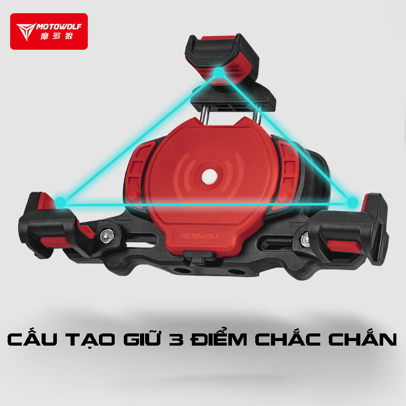 Giá đỡ điện thoại chống rung Motowolf thế hệ mới MDL2832 - Ảnh 3