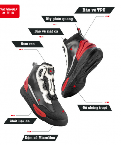 Alternative view of Giày bảo hộ đi xe máy chống nước Motowolf SH1