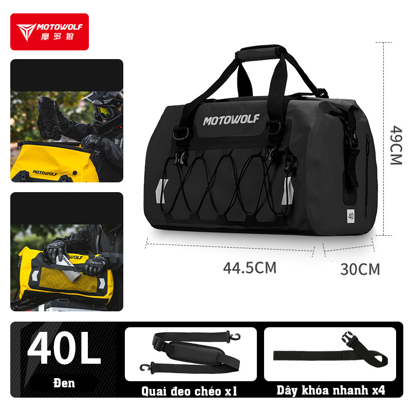 Túi chống nước Motowolf MB4 có lưới mở rộng - Ảnh 9