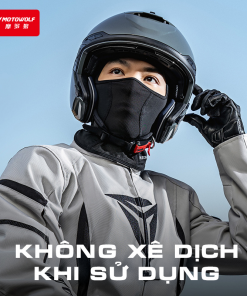 Alternative view of Mũ trùm đầu đi xe máy thun lạnh Motowolf chính hãng