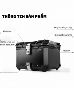 Alternative view of Thùng nhôm gắn sau xe máy MOTOWOLF MB15 chính hãng