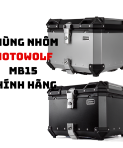 Thùng nhôm gắn sau xe máy MOTOWOLF MB15 chính hãng
